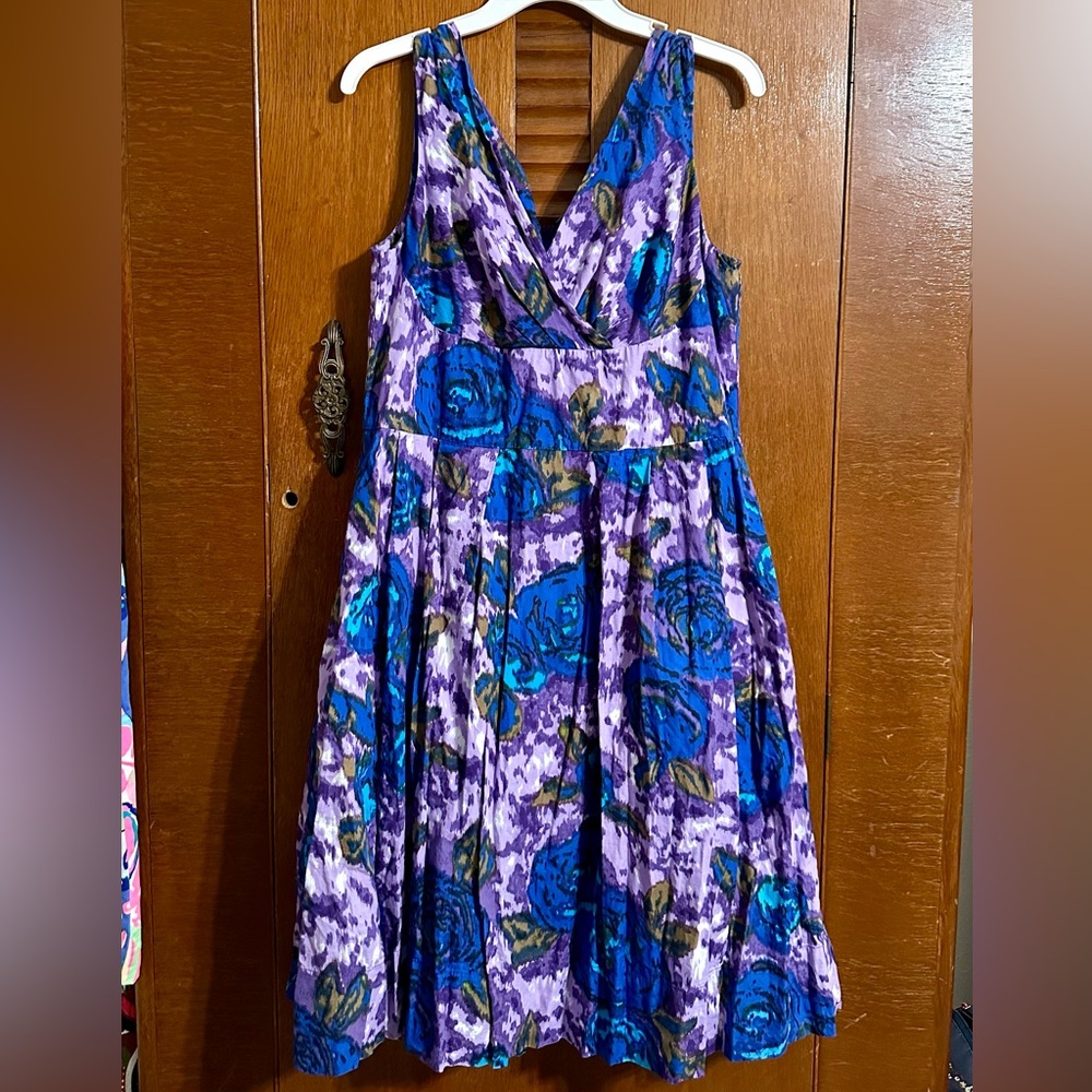 Emily and Fin Lillian Dress in Blue Rose